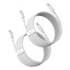 Baseus 2x kabel USB Typ C - Lightning szybkie ładowanie Power Delivery 20 W 1,5 m biały (TZCATLZJ-02)