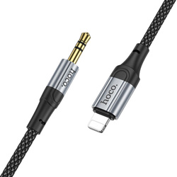 HOCO kabel AUX Lightning (męski) do Jack 3,5 mm (męski) UPA26 1 m czarny