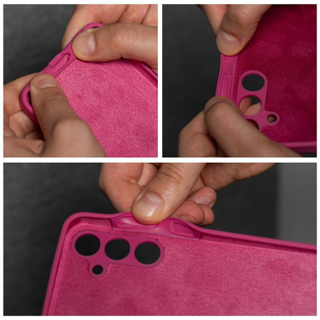 Futerał SILICONE 2mm do SAMSUNG S24 FE róż