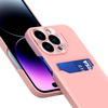 Leder Stand Case für iPhone 14 Pro Max Card Wallet Cover mit Ständer Pink