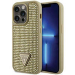 Guess GUHCP14LHDGTPD iPhone 14 Pro 6,1" Gold/Gold Hardcase Strass Dreieck