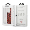 Etui IPHONE 13 PRO Guess Hardcase Leopard (GUHCP13LHSLEOR) czerwone