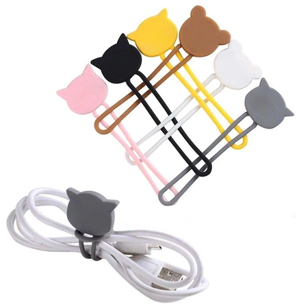 Silicone cable reel - white