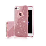 Nakładka Glitter 3w1 do iPhone 14 Pro Max 6,7" różowa