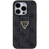 Etui Guess Grip Stand 4G Triangle Strass na iPhone 15 Pro Max - czarne