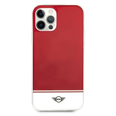 Mini MIHCP12MPCUBIRE iPhone 12/12 Pro 6,1" czerwony/red hard case Stripe Collection