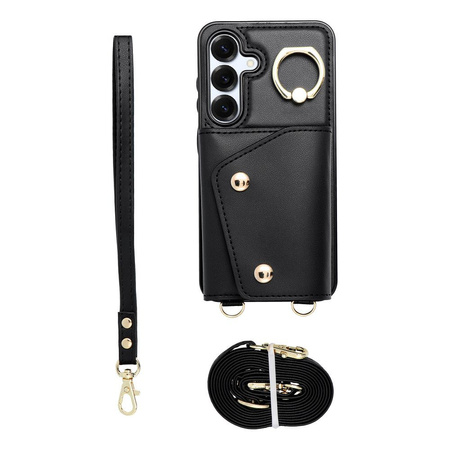 Futerał portfel WONDER dla SAMSUNG A56 5G czarny