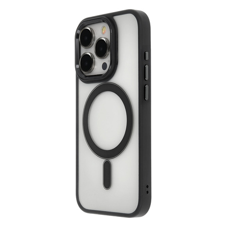 Nakładka Satin Elegant Mag do iPhone 12 / 12 Pro 6,1" czarna