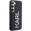 Karl Lagerfeld 3D Rubber Glitter Logo Hülle für Samsung Galaxy S23+ – Schwarz