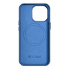 iCarer Litchi Premium Leather Case Leather Case iPhone 14 Pro Max Magnetic with MagSafe Light Blue (WMI14220712-LB)