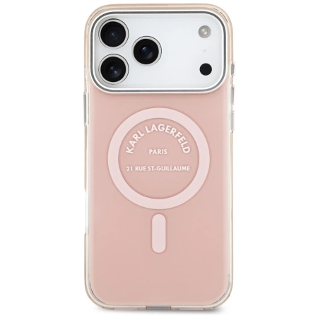 Karl Lagerfeld IML Karl RSG Logo MagSafe Case für iPhone 17 Pro Max - Pink