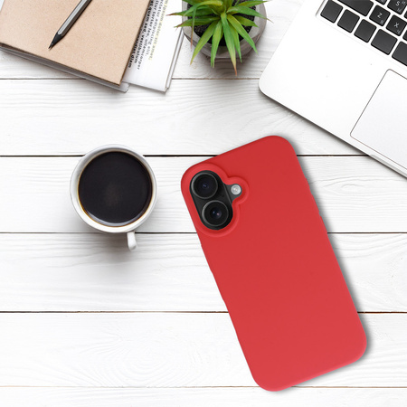 Tel Protect Silicone Premium do Iphone 16 koralowy