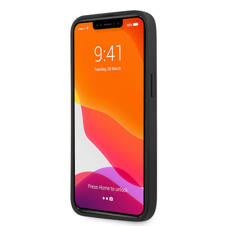 Guess nakładka do iPhone 13 Pro 6,1" GUHCP13LPCRBPI różowa hard case Croco Collection