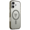 Guess Nakładka Magsafe IML Gradient Case With Print Triangle Logo & Silver Metal Camera Buttons Do iPhone 17 Khaki