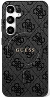 Guess 4G Ring Classic Logo MagSafe Hülle für Samsung Galaxy S25 FE - Schwarz