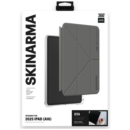Etui Skinarma Zeta do iPad 11" A16       (2025) / iPad 10.9" 10 gen. (2022) szary