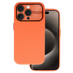 Tel Protect Lichi Soft Case do Iphone 15 Pro Max pomarańczowy
