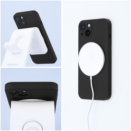Futerał Silicone Mag Cover kompatybilny z MagSafe do SAMSUNG S24 ULTRA czarny
