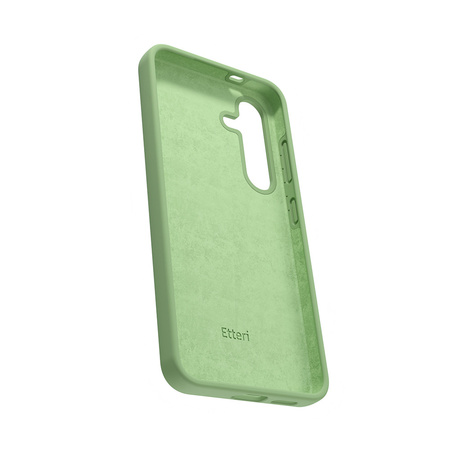 Nakładka Etteri Silicone Case do Samsung Galaxy S25 jasnozielona