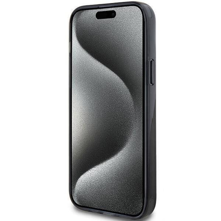 Original Case IPHONE 13 / 14 / 15 Karl Lagerfeld Hardcase Ring Stand Karl&Choupettte MagSafe (KLHMP14SHMRSKCK) black