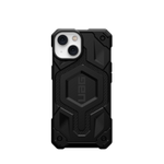 UAG Monarch - Schutzhülle für iPhone 14 Plus kompatibel mit MagSafe (Kevlar-Schwarz)