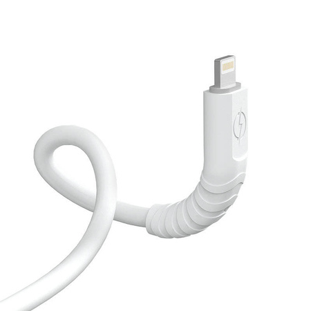 Dudao kabel, przewód USB Typ C - Lightning 6A 65W PD biały (TGL3X)
