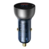Baseus ładowarka samochodowa USB / USB Typ C 65 W 5 A SCP Quick Charge 4.0+ Power Delivery 3.0 ekran LCD przezroczysty (CCKX-C0A)