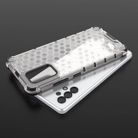 Honeycomb Panzerhülle mit Gelrahmen für Samsung Galaxy A03s (166,5) schwarz