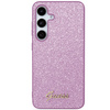Etui Guess Glitter Script na Samsung Galaxy S24 - fioletowe