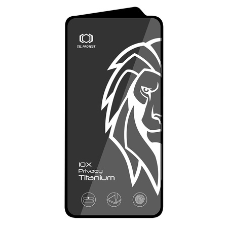 Hartowane szkło Tel Protect 10X Privacy Titanium do Samsung Galaxy S25 Plus (with fingerprint unlock)