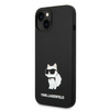 Karl Lagerfeld nakładka do iPhone 14 Plus 6,7" KLHMP14MSNCHBCK czarna hard case Magsafe Silicone NFT Choupette