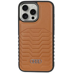 Audi Synthetic Leather MagSafe iPhone 14 Pro Max 6.7" brazowy/brown hardcase AU-TPUPCMIP14PM-GT/D3-BN