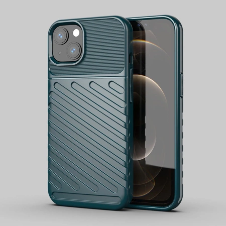 Thunder Case Flexibel Robuste Panzer Handyhülle TPU Schutzhülle für iPhone 13 mini grün