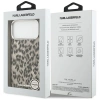 Etui Karl Lagerfeld IML Leopard Pattern MagSafe do iPhone 17 Pro Max - brązowe