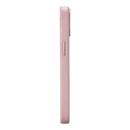 iCarer Litchi Premium Leather Case iPhone 14 Plus Magnetic Leather Case with MagSafe pink (WMI14220711-PK)