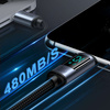 USB C - USB C cable 100W 1.2m with LED display Joyroom S-CC100A16 - black