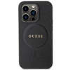 Original Handyhülle IPHONE 14 PRO Guess Hardcase Saffiano MagSafe (GUHMP14LPSAHMCK) schwarz