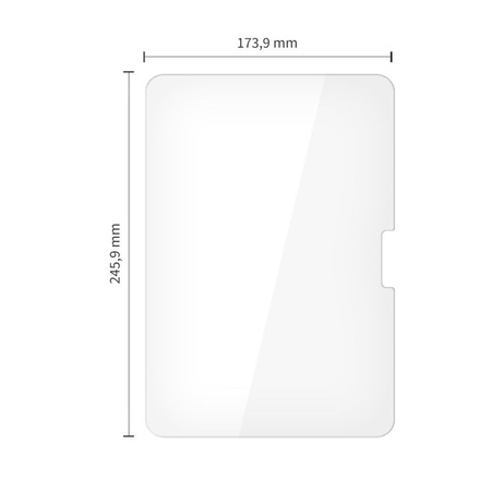 SZKŁO HARTOWANE TECH-PROTECT GLASS FIT+ 2-PACK IPAD PRO 11” 5 / 6 / 2024-2025 CLEAR