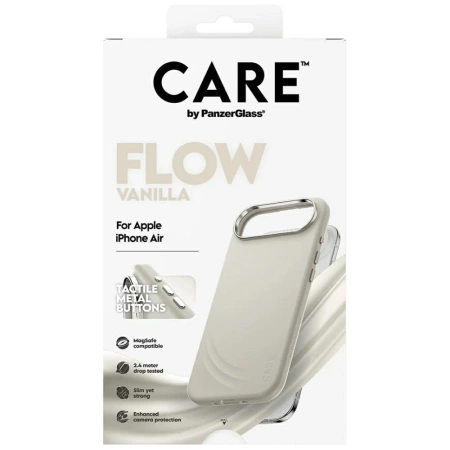 Etui CARE by PanzerGlass FLOW MagSafe na iPhone Air - beżowy