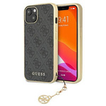 Oryginalne Etui IPHONE 13 6,1" Guess Hardcase 4G Charms Collection GUHCP13MGF4GGR szare