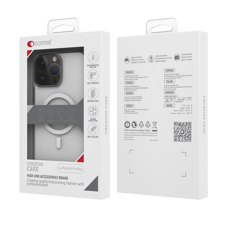 Comma nakładka Elemental Mag do iPhone 15 przeźroczysta