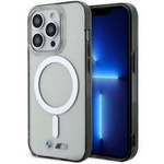 Hülle BMW BMHMP14LHCRS iPhone 14 Pro 6.1&quot; transparente Hardcase Silberring MagSafe