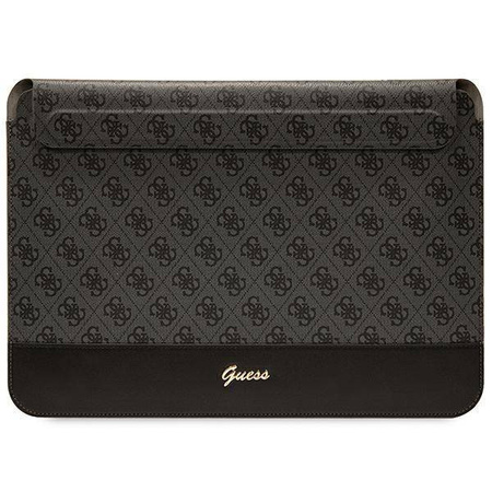 Guess Sleeve GUCS14PS4SGK 14" czarny/ black 4G Stripe Metal Logo