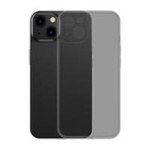 Baseus Frosted Glass Case Cover for iPhone 13 Hard Cover with Gel Frame black (ARWS000901)