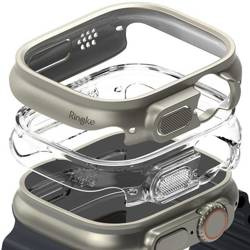 Etui APPLE WATCH ULTRA 49MM Ringke Slim 2-pack Clear & Titanium Grey