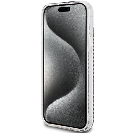 Oryginalne Etui GUESS Hardcase GUHCP15MH4PSEGK do iPhone 15 Plus (4G Gold  Stripe / czarny)