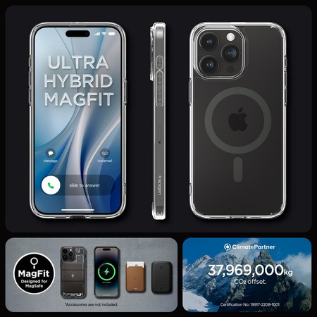 Spigen ULTRA HYBRID MAG MAGSAFE IPHONE 15 PRO MAX FROST BLACK