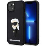 Karl Lagerfeld KLHCP14S3DRKINK iPhone 14 6.1&quot; schwarz/schwarz Hardcase Rubber Ikonik 3D