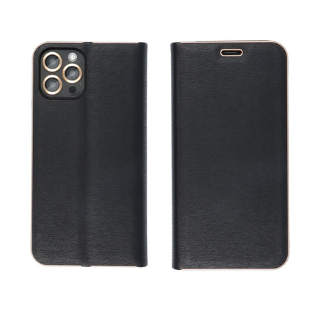 Kabura LUNA Book Gold do SAMSUNG S23 FE czarny