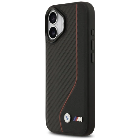 BMW M Carbon Line &amp; Logo MagSafe Case for iPhone 17 - Red